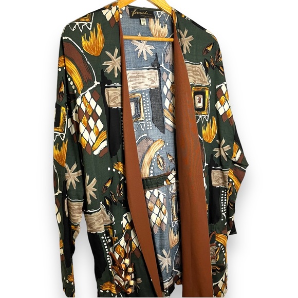 Vintage 80's Boho Funky Blazer Cardigan Jacket - Picture 3 of 15